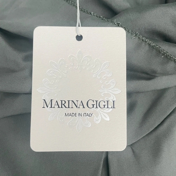 Marina Gigli Women Green Turtleneck Short Dress Size Large - Picture 6 of 9